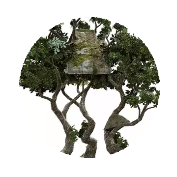 三角遗迹树知识图标